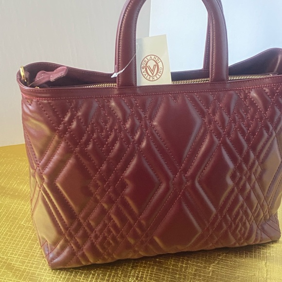 Valentino Orlandi Authentic Calf Leather Big Sized Bag (Burgundy) ( Brand New) - Picture 11 of 16